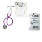 Nurse Kit #2 with Littmann Classic III Stethoscope, Clipboard w/ Calculator & Instrument Holder 730-wht w/ Instruments 354,1700,724,400