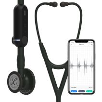 #8480 3M™ Littmann® CORE Digital Stethoscope, Black Chestpiece, Tube, Stem and Headset, 27 inch
