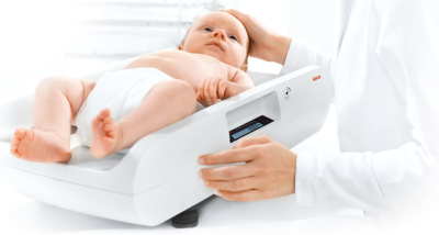 Seca 727 Digital baby scale with fine 1 g graduation and wireless transmission