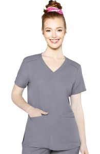Med Couture Insight Women's Pleated Scrub Top #2411