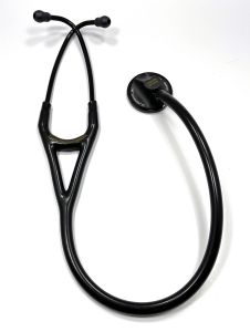 OOPS-2161-8 3M™ Littmann® Master Cardiology™ Stethoscope, Black Plated Chestpiece and Eartubes, Black Tube, 27 inch
