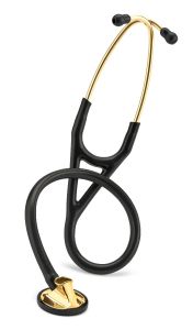 #2175 3M™ Littmann® Master Cardiology™ Stethoscope, Brass-Finish Chestpiece, Black Tube, 27 inch