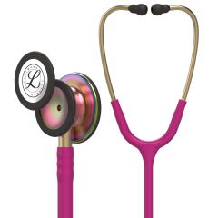 OUT OF STOCK #5806 3M™ Littmann® Classic III™ Monitoring Stethoscope, Rainbow-Finish, Raspberry Tube, 27 inch