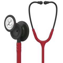 #5868 3M™ Littmann® Classic III™ Monitoring Stethoscope, Black-Finish Chestpiece, Burgundy Tube, 27 inch