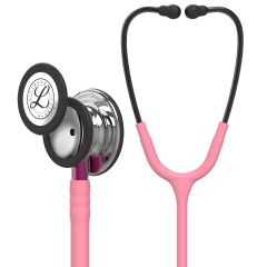 #5962 3M™ Littmann® Classic III™ Monitoring Stethoscope, Mirror Finish Chestpiece, Pearl Pink Tube, Pink Stem and Smoke Headset, 27 inch 