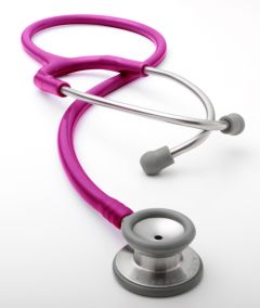 604-Metallic Raspberry Adscope® 604 Pediatric Clinician Stethoscope