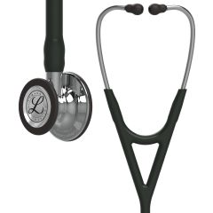 #6177 3M™ Littmann® Cardiology IV™ Diagnostic Stethoscope,  Mirror-Finish Chestpiece, Black Tube, Stainless Headset, 27 inch
