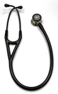 OOPS-6179-20 3M™ Littmann® Cardiology IV™ Diagnostic Stethoscope, Champagne-Finish Chestpiece, Black Tube, Smoke Stem and Headset, 27 inch
