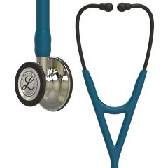 #6190 3M™ Littmann® Cardiology IV™ Diagnostic Stethoscope, Champagne-Finish Chestpiece, Caribbean Blue Tube, 27 Inch