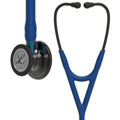 #6202 3M™ Littmann® Cardiology IV™ Diagnostic Stethoscope, High Polish Smoke-Finish Chestpiece, Navy Tube, Blue Stem and Black Headset, 27 inch