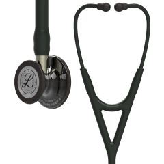 #6204 3M™ Littmann® Cardiology IV™ Diagnostic Stethoscope, High Polish Smoke-Finish Chestpiece, Black Tube, Champagne Stem and Black Headset, 27 inch