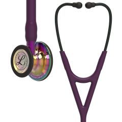 #6239 3M™ Littmann® Cardiology IV™ Diagnostic Stethoscope, High Polish Rainbow Chestpiece, Plum Tube, Violet Stem and Black Headset, 27 inch