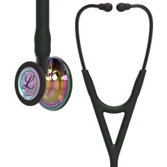 #6240 3M™ Littmann® Cardiology IV™ Diagnostic Stethoscope, High Polish Rainbow Chestpiece, Black Tube, Smoke Stem and Smoke Headset, 27 inch