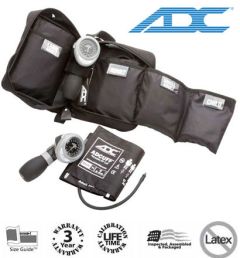ADC Multikuf™ Portable 3 Cuff Blood Pressure Kit- Black (Sm Adult, Adult, Lg Adult) #731-BK