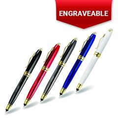 Three Function Pen with Stylus and LED Light