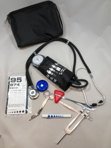 FDU Kit w/ 768-641-11A ADC Pro Combo II, 3909 Eye Chart, 206-1 Penlight, 256 Tuning Fork, 3693 Hammer, 1700 Scissors, 1052 Tape Measure