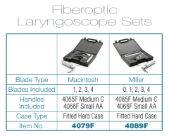 #4079F ADC Satin™ Fiberoptic Laryngoscope Set-Macintosh 