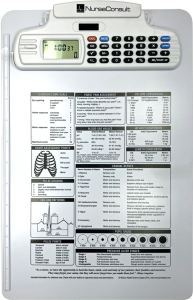 Nursing and Medical Reference Clipboard with Calculator/Stopwatch