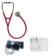 Nurse Kit #3 with Littmann Cardiology IV Stethoscope, Clipboard w/ Calculator MC4200N, Blood Pressure Unit 775-11AN, Instruments 1700,724,354,400 & Holder 730-wht