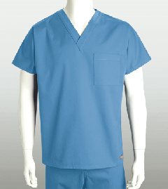 ICU by Barco Uniforms Unisex 1 Pocket Unisex V-Neck Solid Scrub Top #7181