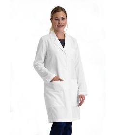 Barco Essentials Women's Notched Collar 3 PKT Lab Coat #BE500